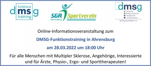 MS-Funktionstraining beim SGR Ahrensburg e.V.: Online-Infoveranstaltung am 28.03.2022