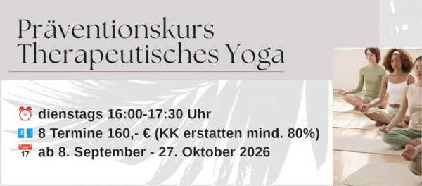 Präventionskurs „Therapeutisches Yoga“